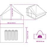 vidaXL Porodični tipi šator sivi i narančasti za 10 osoba vodootporan | shoptok.hr