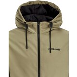 Jack & Jones Prehodna jakna 'JJERUSH' svetlo rjava / črna | Shoptok.si