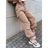 DStreet Spodnie damskie spadochronowe ALBUS beżowe | ePonuda.com