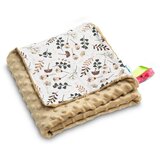 Sensillo lagana Minky deka 75x100cm smeđe cvijeće | shoptok.hr