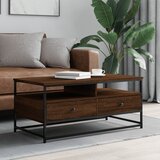 vidaXL Klubska mizica rjav hrast 100x51x45 cm inženirski les Cene