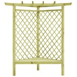  Kutna pergola s klupom 130 x 130 x 197 cm impregnirana borovina | shoptok.hr