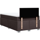  Krevet box spring s madracem tamnosmeđi 120 x 190 cm od tkanine | shoptok.hr