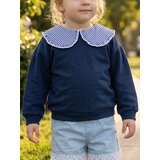 Sinsay Pamučna crewneck majica s ukrasnim ovratnikom | shoptok.hr