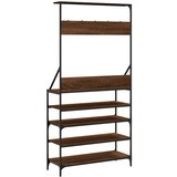  Stalak za odjeću i cipele smeđa boja hrasta 90x34x184 cm | shoptok.hr
