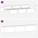  Povišeni vrtni krevet Antracit 280 x 40 x 40 cm | shoptok.hr