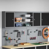  Ormar za alate s policom Crna i Siva 150 x 20 x 55 cm | shoptok.hr