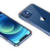 NIKCORP Etui za iPhone 12 / 12 Pro, zaščitni ovitek s protiudarno zaščito, ojačani robovi, prozoren polikarbonat, Crystal Clear, (5000139230) | Shoptok.si