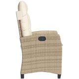  3-dijelni bistro set s jastucima bež od poliratana | shoptok.hr