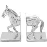  Držači za knjige 2 pcs Srebrno 11 x 14 x 25 cm Aluminij | shoptok.hr