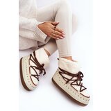 Boto Women's Padded Snow Boots Beige Rohes | shoptok.hr