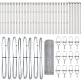 vidaXL Okomita Ograda 0.6x100 m Pocinčani Čelik, Ograda Stupovi 13 kom Ø32 mm 100 cm Pocinčani Čelik | shoptok.hr