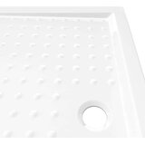 vidaXL Tuš kad s pikami bela 80x100x4 cm ABS | Shoptok.si
