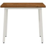  110 x 55 x 75 cm Čvrsto drvo akacije Prirodna i bijela | shoptok.hr