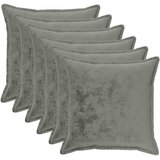  Presvlaka za jastuk 6 pcs HOUTEN Tamnosiva 60 x 60 cm Flanel | shoptok.hr
