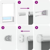 Rolo zavjesa za zamračivanje boje kave 105x210 cm Širina tkanine 100,7 cm Poliester | shoptok.hr