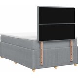  Boxspring krevet s madracem Svjetlosiva 120 x 200 cm Tkanina | shoptok.hr