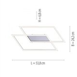 PAUL NEUHAUS 8192-55 - led prigušiva plafonska lampa inigo 2xLED/12W/230V | Eponuda.com