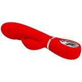 Pretty Love Prescott Red Super Soft Silicone Dual Vibrator Red | Shoptok.si