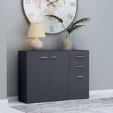 Maison Chic Komoda - Predalnik siva 105x30x75 cm iverna plošča, (21716002) | Shoptok.si