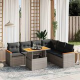  7-dijelni set vrtnih sofa sivi od poliratana | shoptok.hr