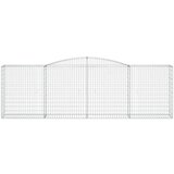  Lučne gabionske košare 10kom 400x50x120/140cm pocinčano željezo | shoptok.hr