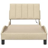  Okvir kreveta bez madraca Hanko Krem 80x200cm Tkanina | Eponuda.com