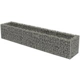 Furnova Visoka greda gabion pocinkano jeklo 270x50x50 cm, (21920146) | Shoptok.si