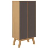 za cipele OLDEN sivo-smeđi 55x35x120cm masivna borovina | shoptok.hr