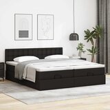  Otomanski okvir kreveta s madracima crni 180x200cm umjetna koža | shoptok.hr