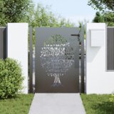  Vrtna vrata Črna 110 x 130 cm Jeklo s prašnim premazom, (5000300975) | Shoptok.si
