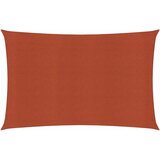 vidaXL Jedro za zaštitu od sunca 160 g/m² terakota 2 5 x 5 m HDPE | shoptok.hr