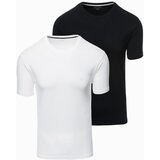 Ombre Set of men's t-shirts with round neckline