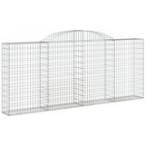  Lučne gabionske košare 9 kom 300x30x120/140cm pocinčano željezo | shoptok.hr