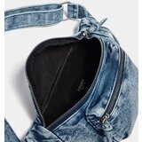 Pull&Bear Torbica za okrog pasu moder denim | Shoptok.si