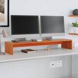 vidaXL Stojalo za zaslon voščeno rjavo 100x27x15 cm trdna borovina | Shoptok.si