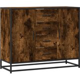  Komoda dimljeni hrast 92x35x76 cm konstruirano drvo | shoptok.hr