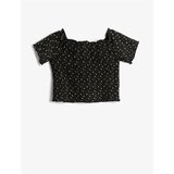 Koton T-Shirt - Black - Fitted Cene