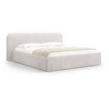 Micadoni Bijeli tapecirani bračni krevet s prostorom za odlaganje s podnicom 180x200 cm Elizabeth – | shoptok.hr
