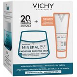 Vichy hidratantni protokol za sve tipove kože: mineral 89 krema za intenzivnu hidrataciju 50 ml + capital soleil uv-age daily fluid protiv znakova starenja kože SPF50+ 15 ml cene