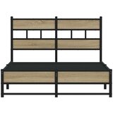 vidaXL Metalni okvir kreveta bez madraca boja hrasta sonome 120x190 cm | shoptok.hr
