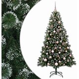  Umjetno božićno drvce s kuglicama 210 cm 300 LED lampica - 210 cm s LED-ima i ružičastim lopticama | shoptok.hr
