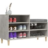 Ormarić za cipele boja betona 102x36x60 cm konstruirano drvo | shoptok.hr