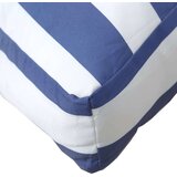  Blazina za kavč iz palet 2 kosa modro-bele črte blago, (21060884) | Shoptok.si
