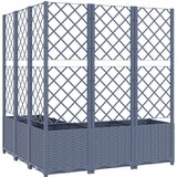  Sadilica s rešetkom tamnosiva 120 x 120 x 136 cm pp | shoptok.hr