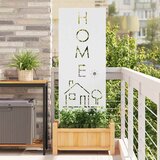 vidaXL Zaslon za zasebnost v vrtu Bela 50 x 140 cm Mnogi jeklo | Shoptok.si
