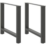  Noge za blagovaonski stol U-oblik 2 kom antracit 80 x (72-73) cm čelik | shoptok.hr