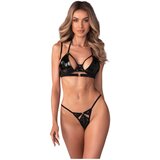 Obsessive Keira Lise - sjajni komplet grudnjaka (crni) | shoptok.hr
