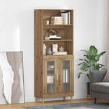 vidaXL Visok predalnik Umetni hrast 69,5 x 32,5 x 180 cm | Shoptok.si