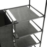  Stalak za odjeću od čelika i netkane tkanine 87x44x158 cm crni | shoptok.hr